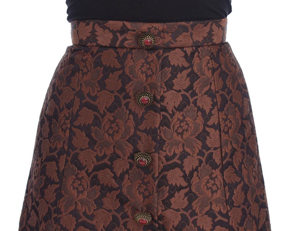 Elegant Brocade Bubble Skirt - GlamHub Luxury and Icon Brand Clothing