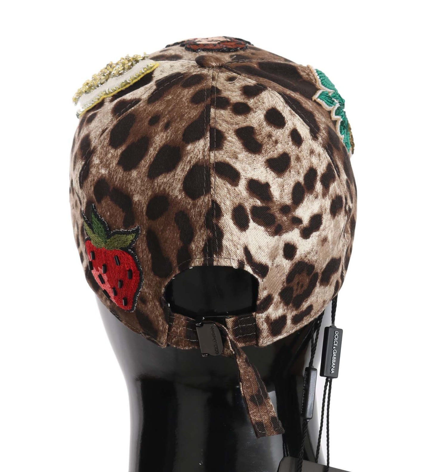 Elegant Sequined Leopard Baseball Cap - GlamHub Luxury and Icon Brand Clothing