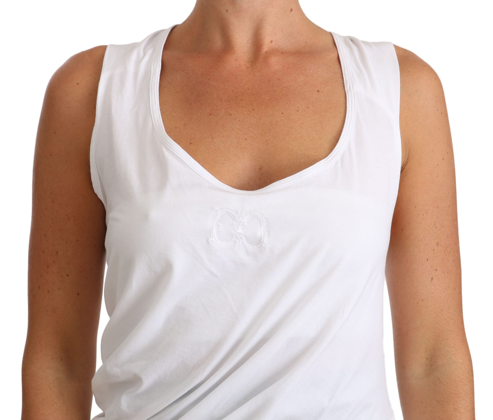 Elegant White Tie Back Tank Top Tee - GLAMHUB BOUTIQUE 