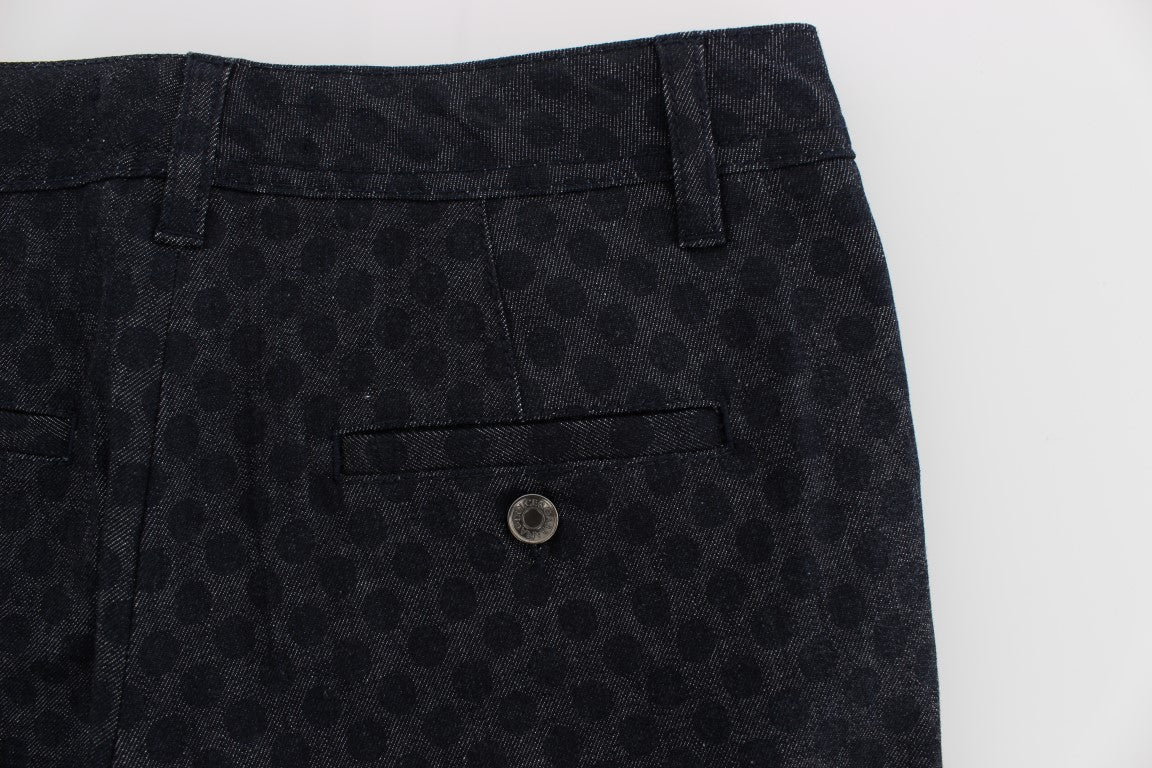 Chic Polka Dotted Capris Jeans - GlamHub Luxury and Icon Brand Clothing