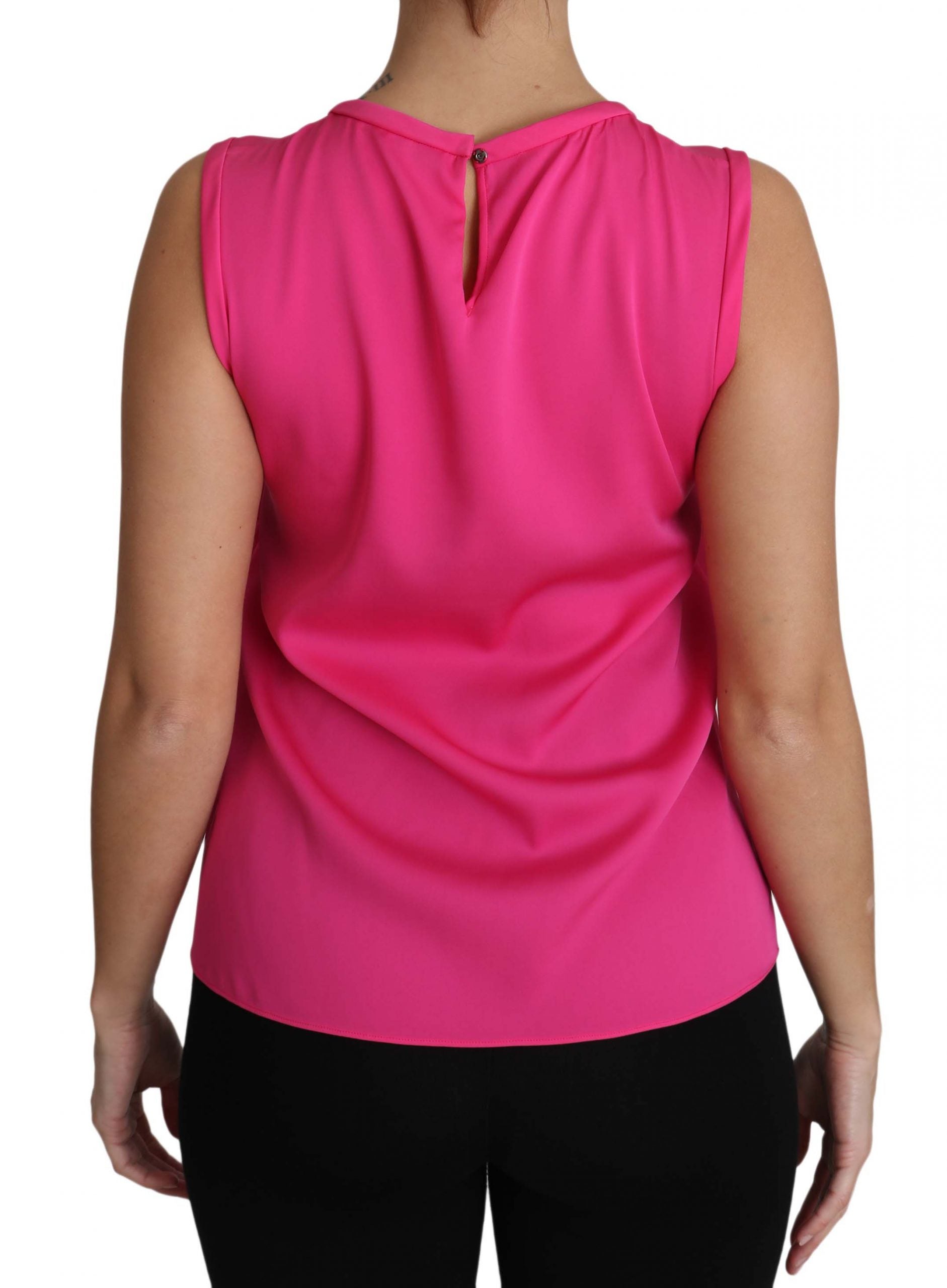 Elegant Pink Silk Family Tank Top Shirt - GlamHub Luxury and Icon Brand Clothing