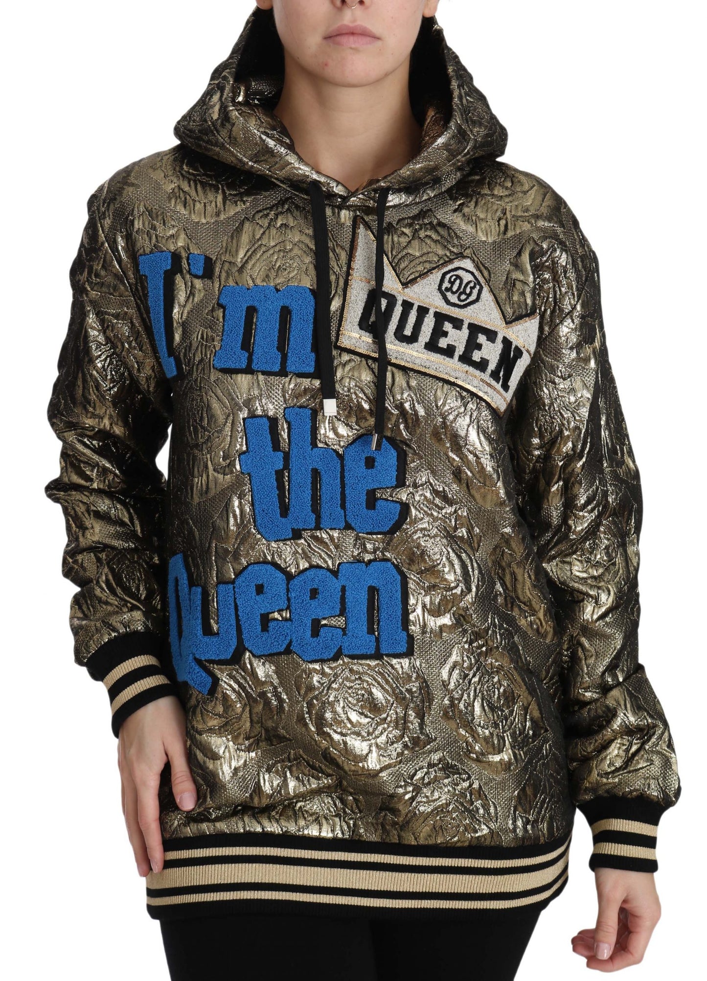 Im The Queen Multicolor Hoodie Sweatshirt - GlamHub Luxury and Icon Brand Clothing