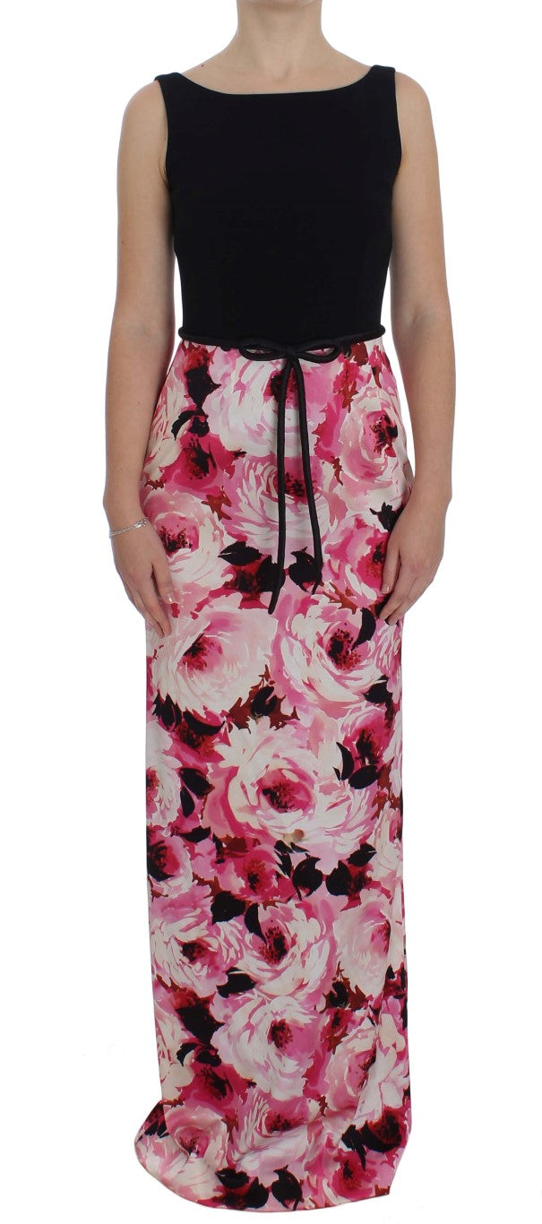 Floral Elegance Sheath Long Dress - GlamHub Luxury and Icon Brand Clothing