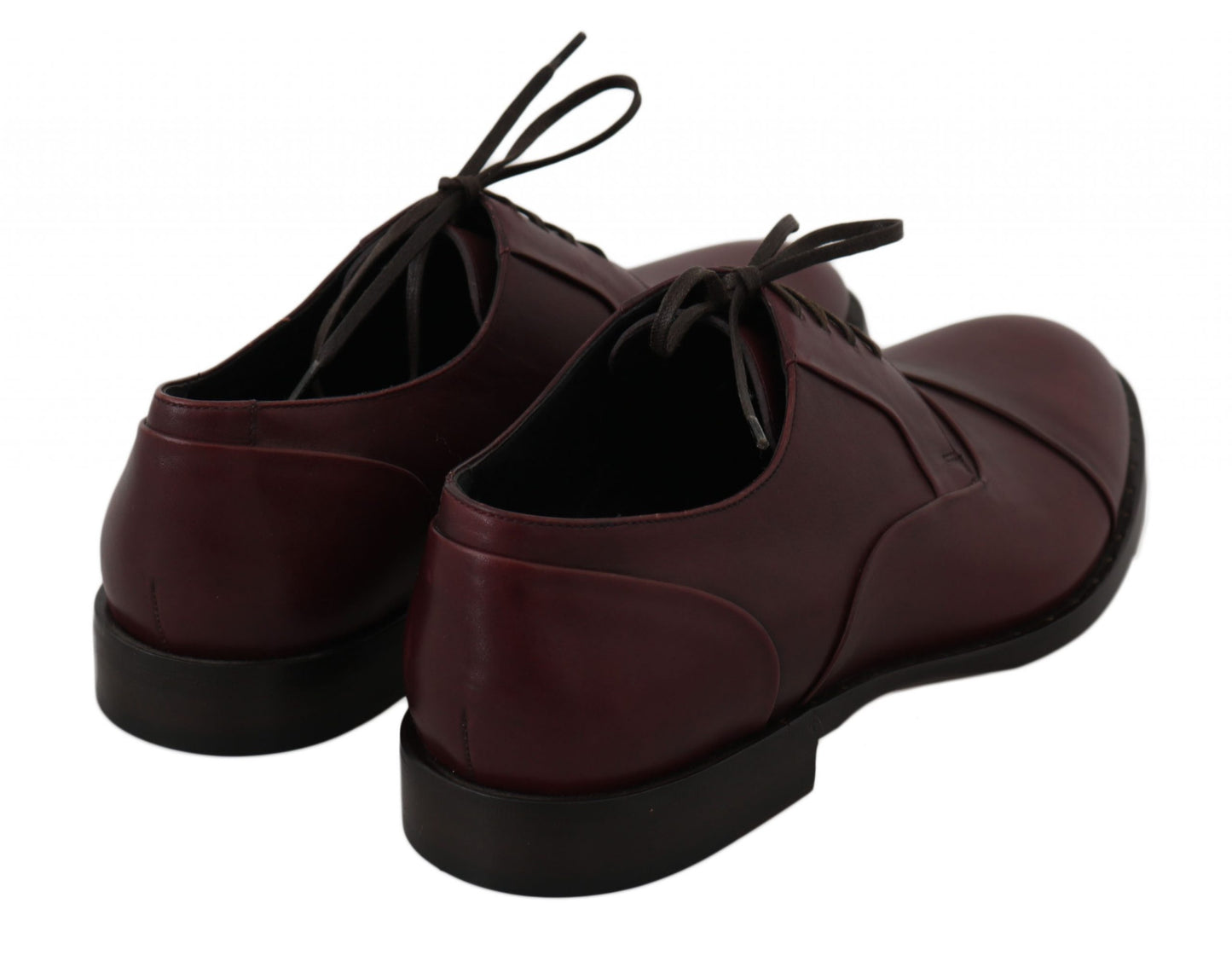 Elegant Bordeaux Leather Dress Shoes - GlamHub Luxury and Icon Brand Clothing