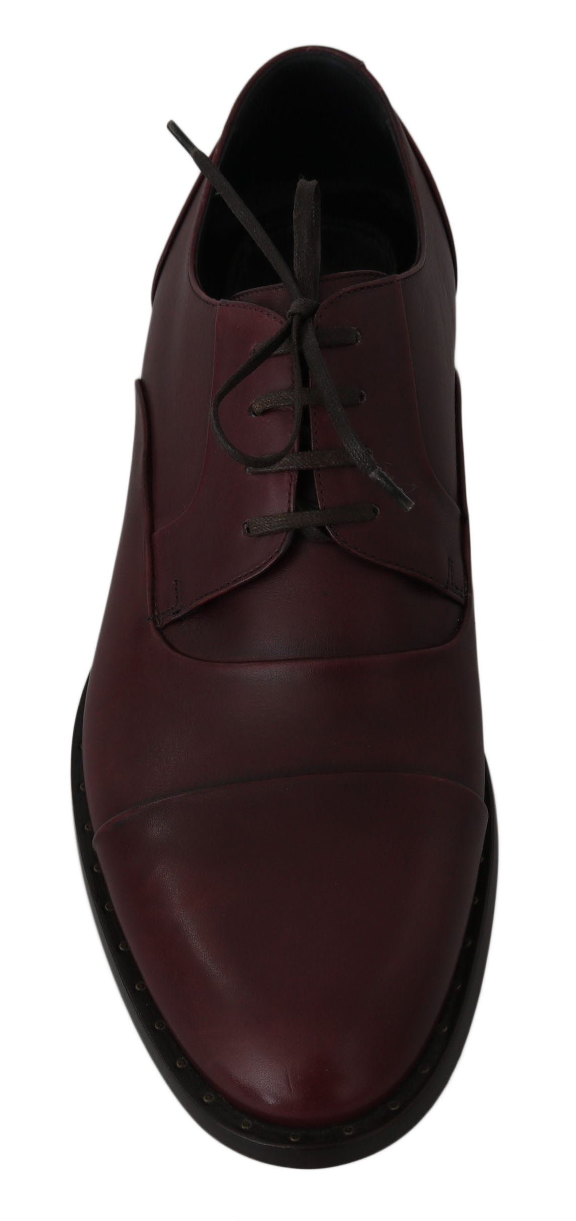 Elegant Bordeaux Leather Dress Shoes - GlamHub Luxury and Icon Brand Clothing