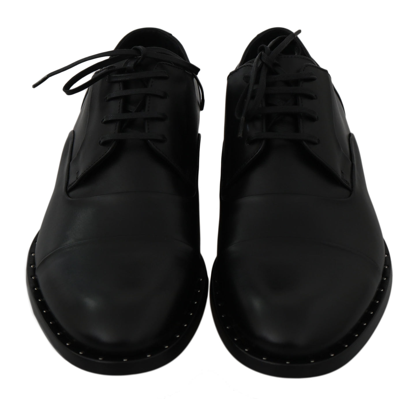 Sleek Black Leather Formal Dress Shoes - GlamHub Luxury and Icon Brand Clothing