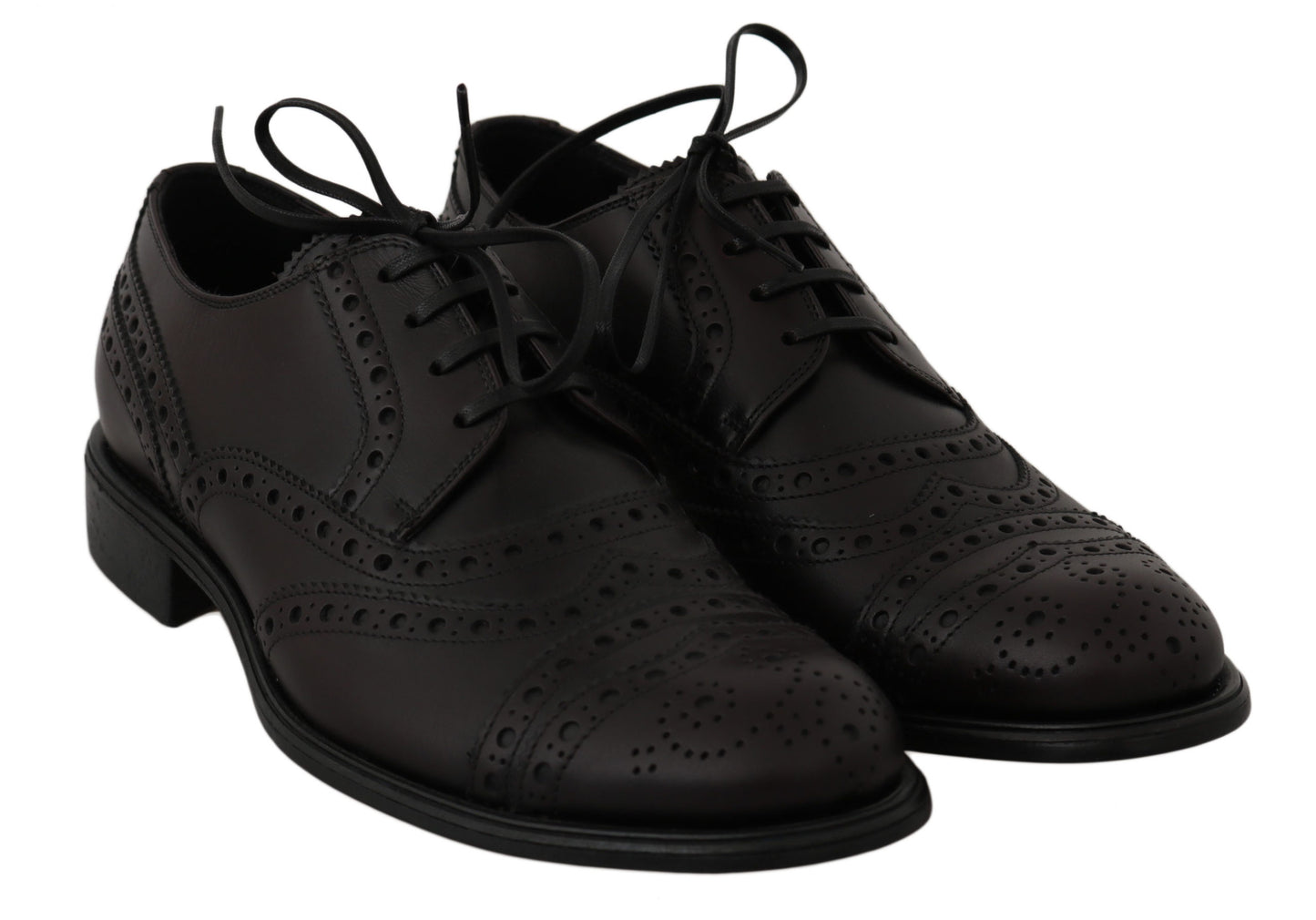 Elegant Bordeaux Wingtip Derby Dress Shoes - GlamHub Luxury and Icon Brand Clothing