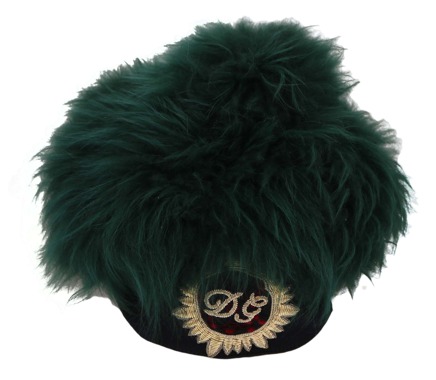 Elegant Emerald Cashmere Cloche Cap - GlamHub Luxury and Icon Brand Clothing