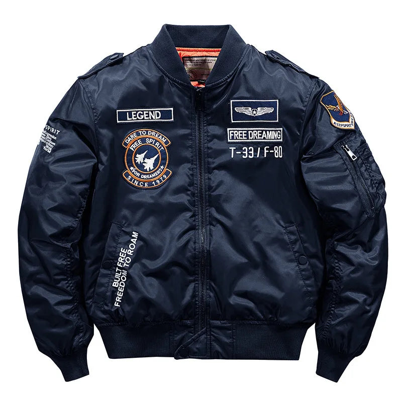 Winter Hip Hop Thick Warm Jacket Men High Quality Military Motorcycle