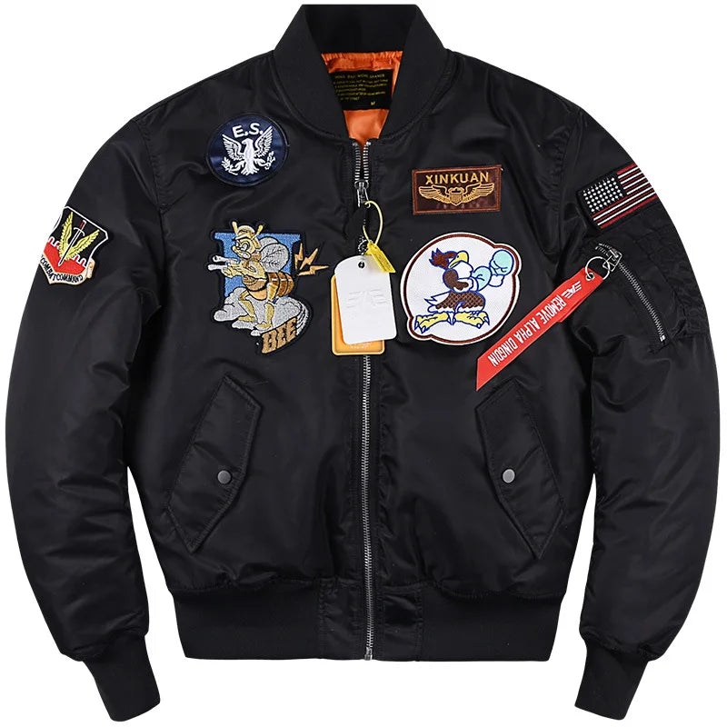 New Alpha Martin Winter Flight Bomber Pilot Jacket Men Military